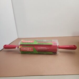 NEW Fiesta Sil-Pin Silicone Rolling Pin Red 10" X 2.5"